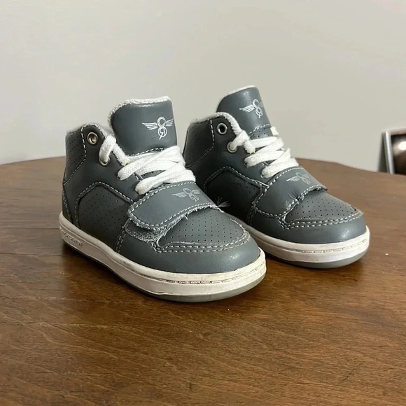 Kids creative recreation gray high top sneakers size toddler 5 - Picture 1 of 7